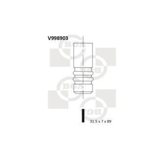 Soupape d'émission BGA V998903
