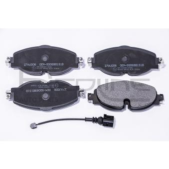 Jeu de 4 plaquettes de frein avant RED-LINE