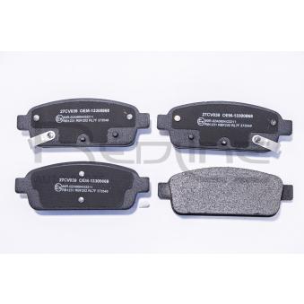 Jeu de 4 plaquettes de frein arrière RED-LINE