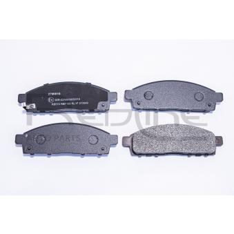 Jeu de 4 plaquettes de frein avant RED-LINE