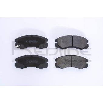 Jeu de 4 plaquettes de frein avant RED-LINE