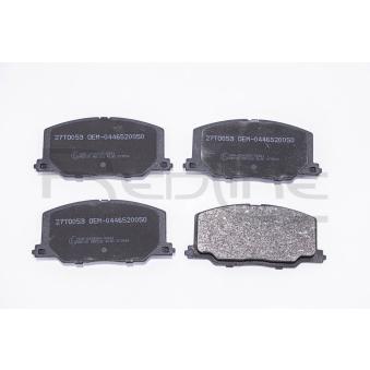 Jeu de 4 plaquettes de frein avant RED-LINE 27TO053