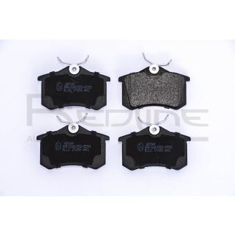 Jeu de 4 plaquettes de frein arrière RED-LINE