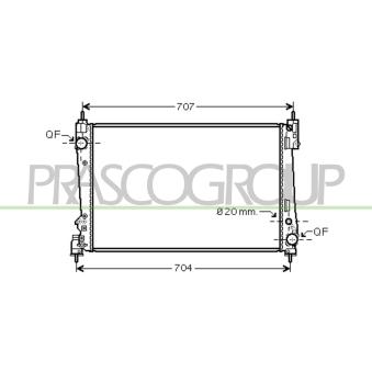 Radiateur, refroidissement du moteur PRASCO