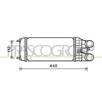 Intercooler, échangeur PRASCO CI325N001