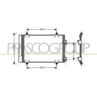 Condenseur, climatisation PRASCO