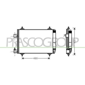 Condenseur, climatisation PRASCO