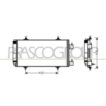Condenseur, climatisation PRASCO CI941C001