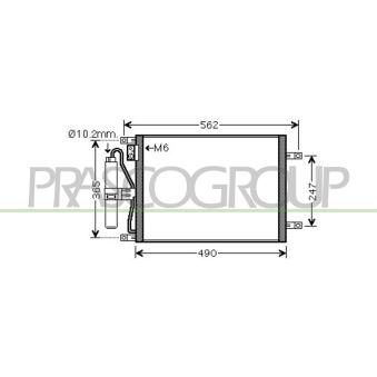 Condenseur, climatisation PRASCO DS011C002
