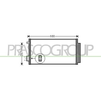 Condenseur, climatisation PRASCO FT040C002