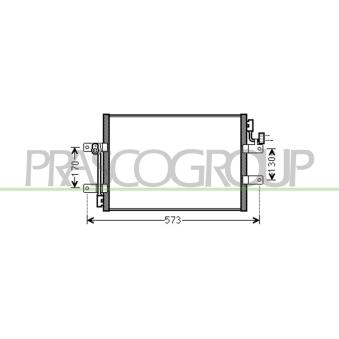 Condenseur, climatisation PRASCO FT113C003
