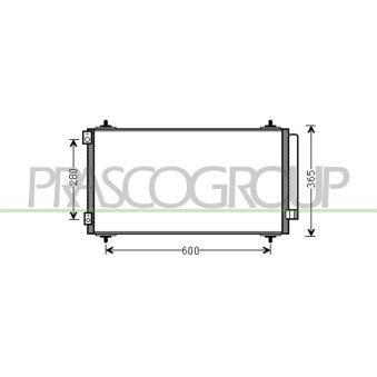 Condenseur, climatisation PRASCO FT152C001
