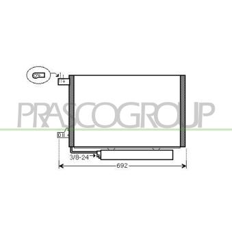 Condenseur, climatisation PRASCO