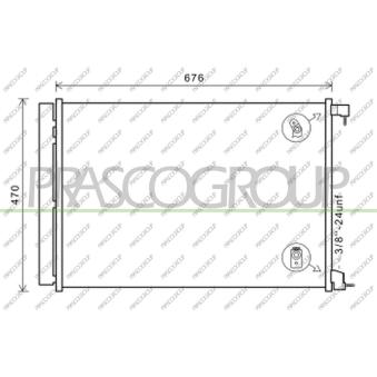 Condenseur, climatisation PRASCO ME530C002