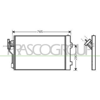 Condenseur, climatisation PRASCO