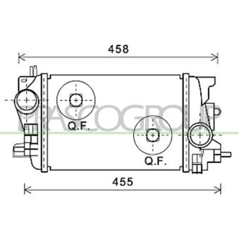 Intercooler, échangeur PRASCO OP354N001