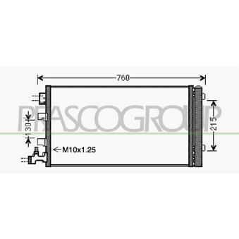 Condenseur, climatisation PRASCO RN034C001