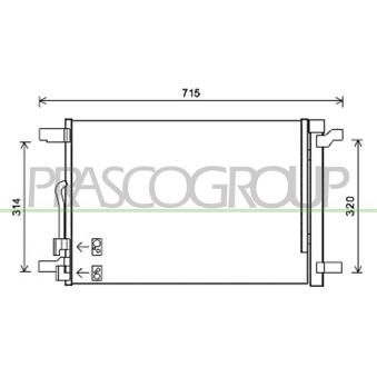 Condenseur, climatisation PRASCO