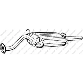 Silencieux arrière BOSAL 115-221