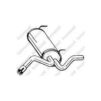 Silencieux arrière BOSAL 128-021