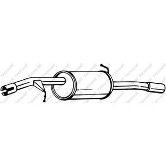 Silencieux arrière BOSAL 135-107