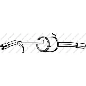 Silencieux arrière BOSAL 135-109