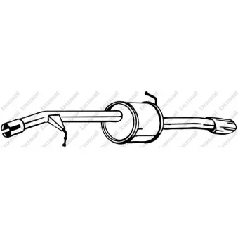 Silencieux arrière BOSAL 135-111