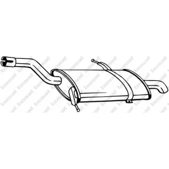 Silencieux arrière BOSAL 135-125