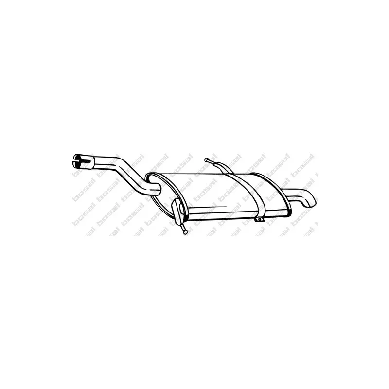 Silencieux arrière BOSAL 135-125