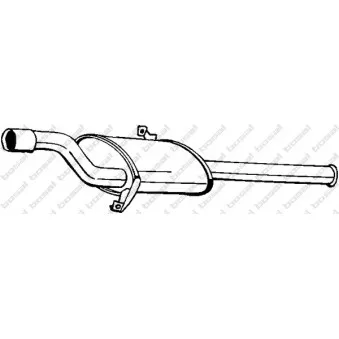 Silencieux arrière BOSAL 145-093