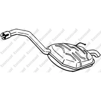 Silencieux arrière BOSAL 154-635