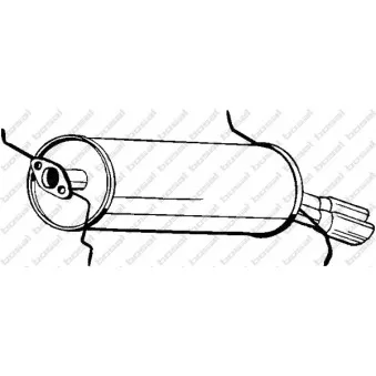 Silencieux arrière BOSAL