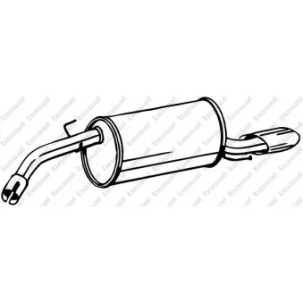 Silencieux arrière BOSAL