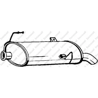 Silencieux arrière BOSAL 190-013