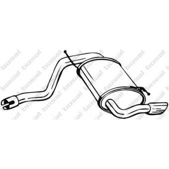 Silencieux arrière BOSAL 200-181