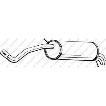 Silencieux arrière BOSAL 220-035