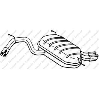 Silencieux arrière BOSAL 220-109