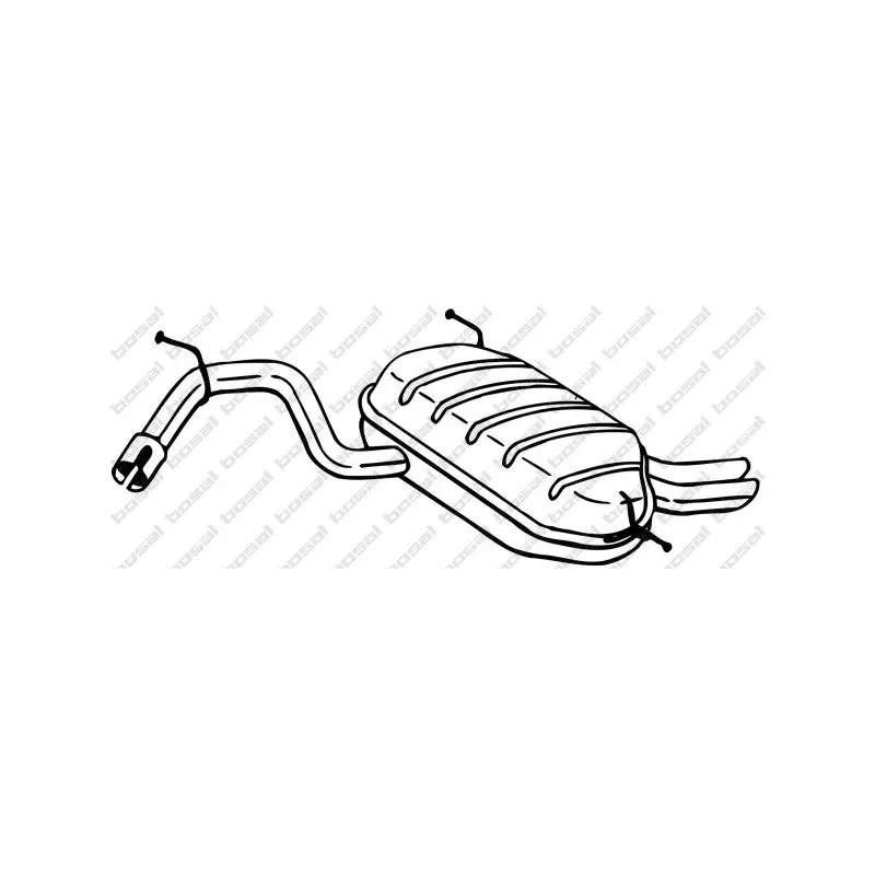 Silencieux arrière BOSAL 220-677