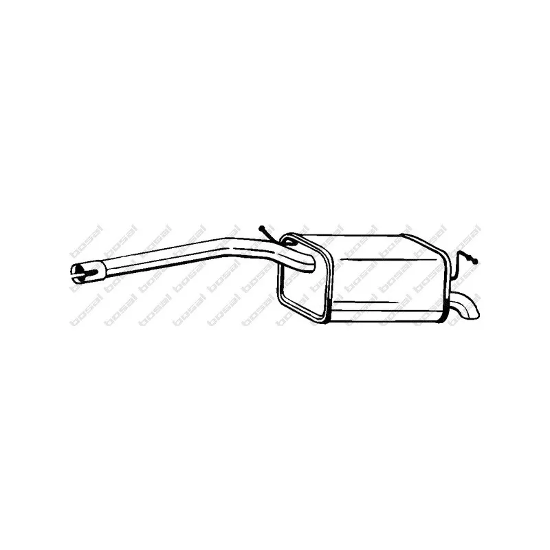 Silencieux arrière BOSAL 233-505
