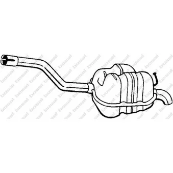 Silencieux arrière BOSAL 233-543