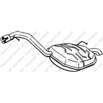 Silencieux arrière BOSAL 235-187