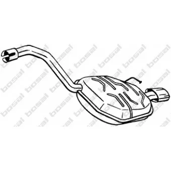 Silencieux arrière BOSAL 235-211