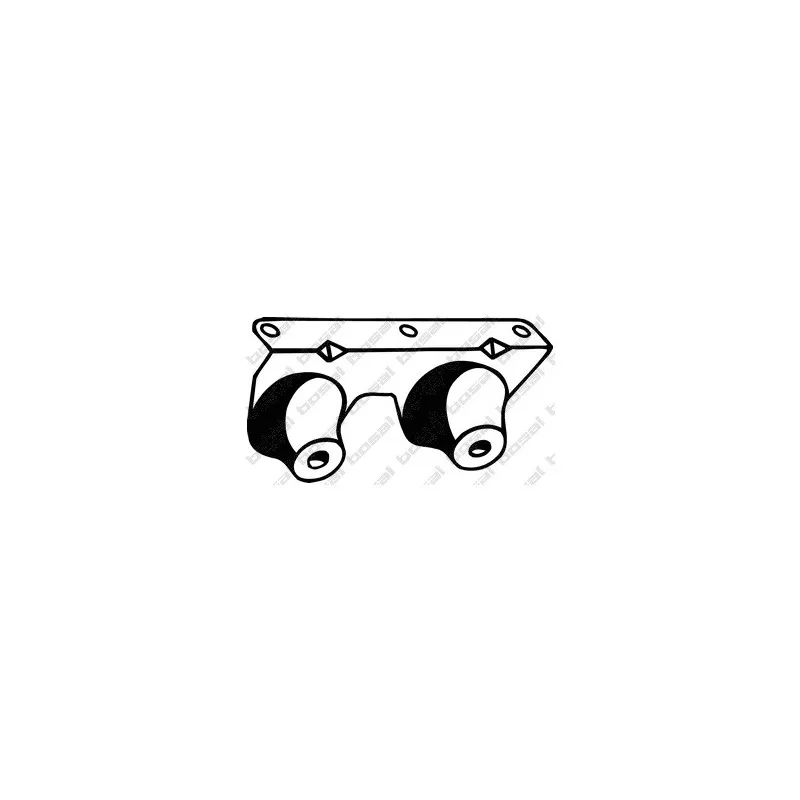 Bandes de caoutchouc, échappement BOSAL 255-796