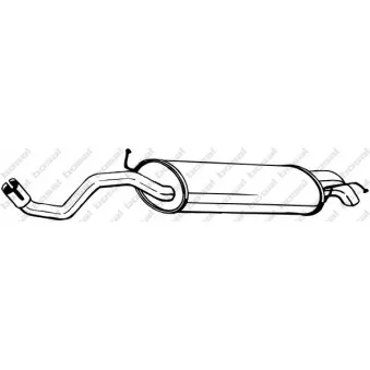 Silencieux arrière BOSAL 279-609