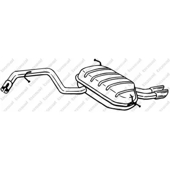Silencieux arrière BOSAL 279-631