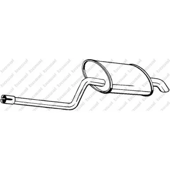 Silencieux arrière BOSAL 279-901