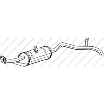 Silencieux arrière BOSAL 280-007