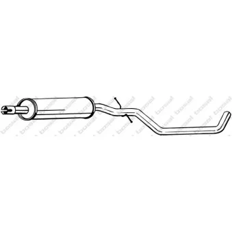 Silencieux central BOSAL 281-911