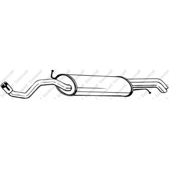 Silencieux arrière BOSAL 281-999