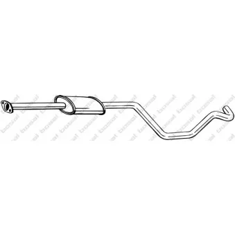 Silencieux central BOSAL 284-617